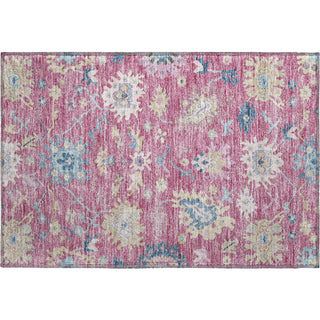 Piper Looms Mayfield Global AMF1154 Pink Machine Washable Area Rug Scatter Main Image