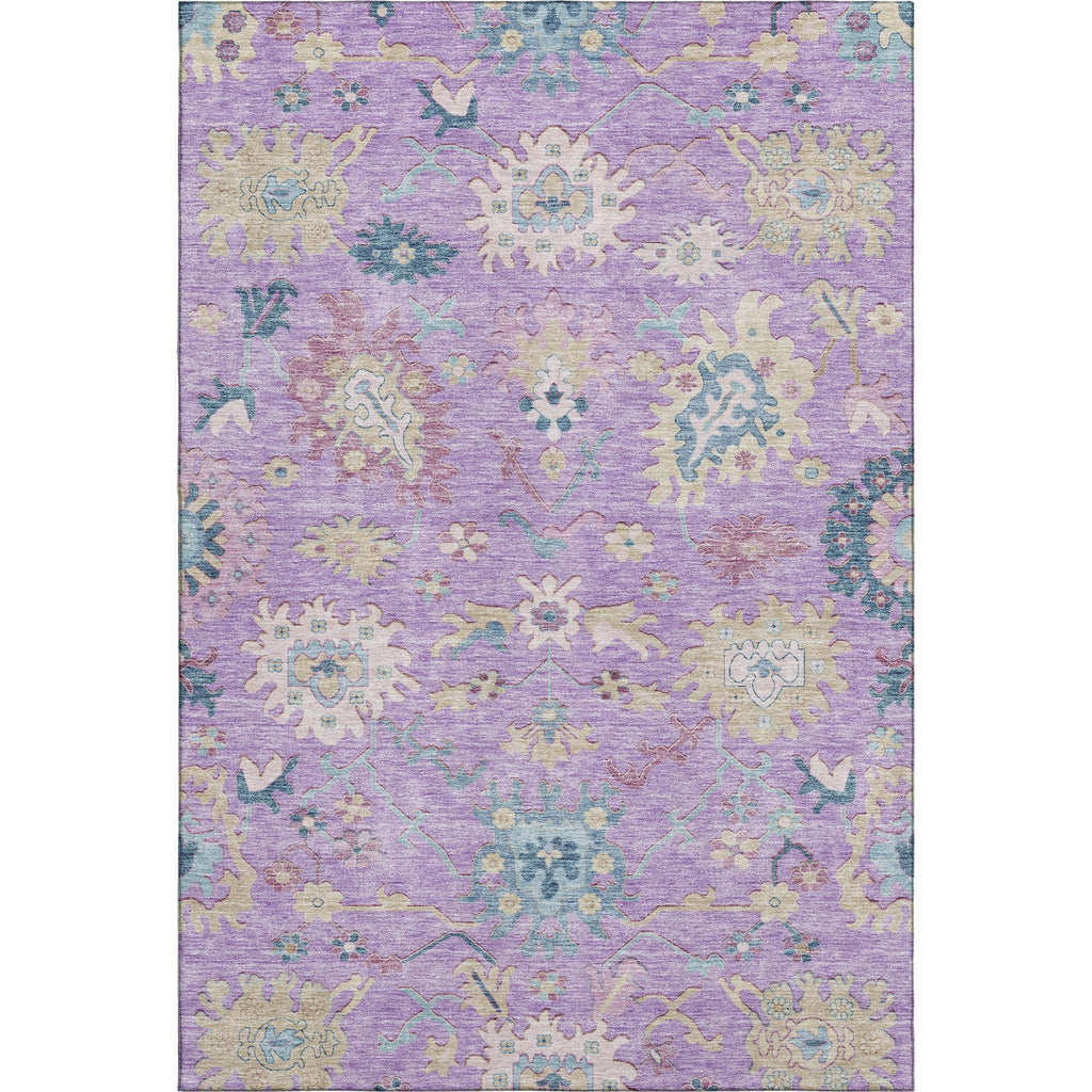 Piper Looms Mayfield Global AMF1154 Purple Machine Washable Area Rug main image