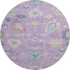 Piper Looms Mayfield Global AMF1154 Purple Machine Washable Area Rug Round Main Image