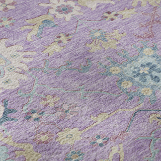 Piper Looms Mayfield Global AMF1154 Purple Machine Washable Area Rug Swatch Image