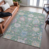 Piper Looms Mayfield Global AMF1154 Sage Machine Washable Area Rug Lifestyle Image Feature