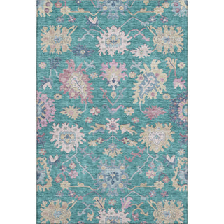 Piper Looms Mayfield Global AMF1154 Teal Machine Washable Area Rug main image