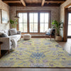 Piper Looms Mayfield Global AMF1154 Yellow Machine Washable Area Rug Lifestyle Image Feature