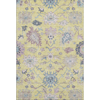 Piper Looms Mayfield Global AMF1154 Yellow Machine Washable Area Rug main image