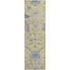 Piper Looms Mayfield Global AMF1154 Yellow Machine Washable Area Rug Runner Main Image