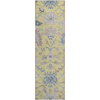 Piper Looms Mayfield Global AMF1154 Yellow Machine Washable Area Rug Runner Main Image