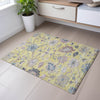 Piper Looms Mayfield Global AMF1154 Yellow Machine Washable Area Rug Scatter Lifestyle Image Feature