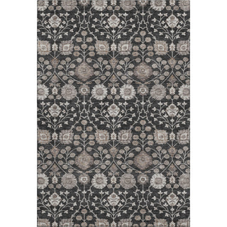 Piper Looms Mayfield Floral AMF1155 Black Machine Washable Area Rug main image