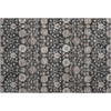 Piper Looms Mayfield Floral AMF1155 Black Machine Washable Area Rug Scatter Main Image