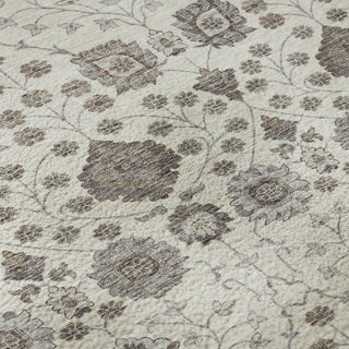 Piper Looms Mayfield Floral AMF1155 Ivory Machine Washable Area Rug Swatch Image