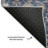 Piper Looms Mayfield Floral AMF1155 Navy Machine Washable Area Rug Backing Image