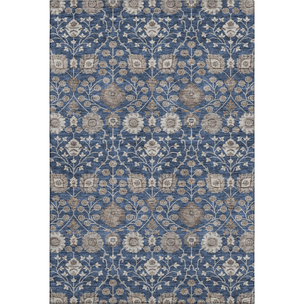 Piper Looms Mayfield Floral AMF1155 Navy Machine Washable Area Rug main image