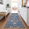 Piper Looms Mayfield Floral AMF1155 Navy Machine Washable Area Rug Runner Lifestyle Image Feature
