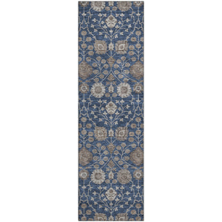 Piper Looms Mayfield Floral AMF1155 Navy Machine Washable Area Rug Runner Main Image