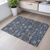 Piper Looms Mayfield Floral AMF1155 Navy Machine Washable Area Rug Scatter Lifestyle Image Feature