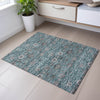 Piper Looms Mayfield Floral AMF1155 Teal Machine Washable Area Rug Scatter Lifestyle Image Feature