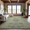 Piper Looms Mayfield Floral AMF1156 Aloe Machine Washable Area Rug Lifestyle Image Feature