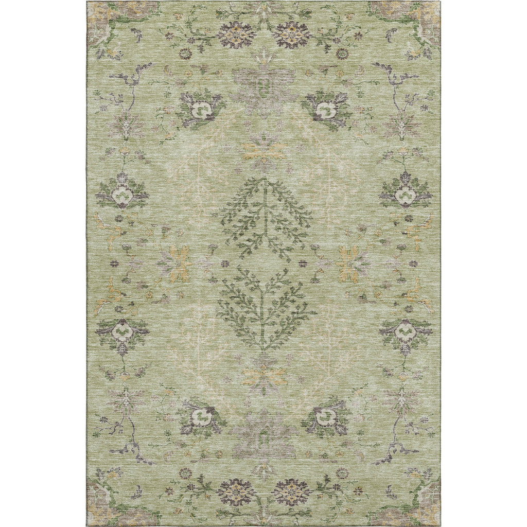 Piper Looms Mayfield Floral AMF1156 Aloe Machine Washable Area Rug main image