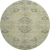 Piper Looms Mayfield Floral AMF1156 Aloe Machine Washable Area Rug Round Main Image