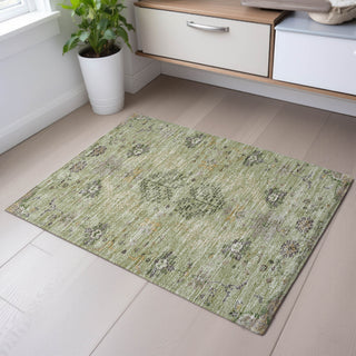 Piper Looms Mayfield Floral AMF1156 Aloe Machine Washable Area Rug Scatter Lifestyle Image Feature
