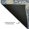 Piper Looms Mayfield Floral AMF1156 Blue Machine Washable Area Rug Backing Image