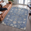 Piper Looms Mayfield Floral AMF1156 Blue Machine Washable Area Rug Lifestyle Image Feature