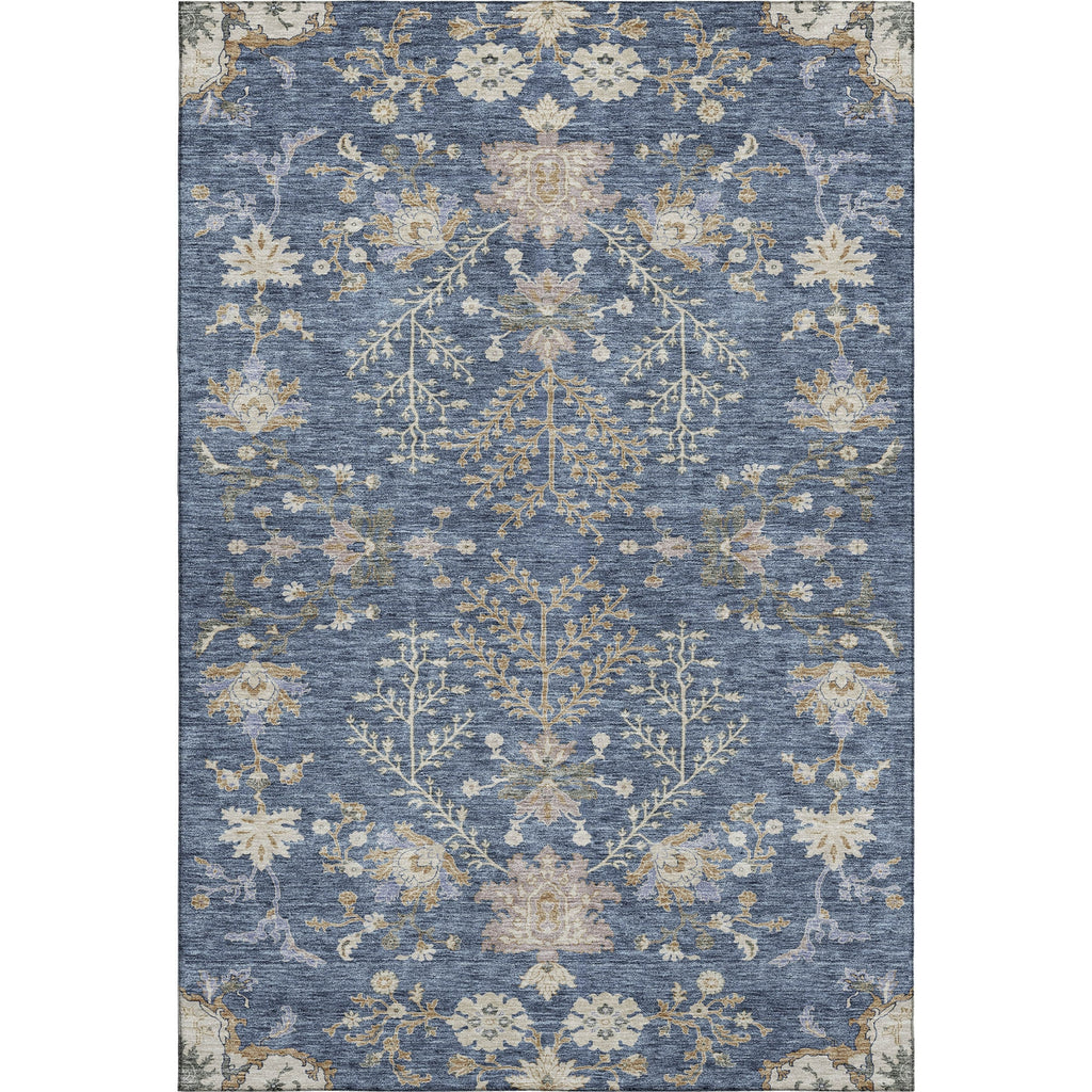 Piper Looms Mayfield Floral AMF1156 Blue Machine Washable Area Rug main image