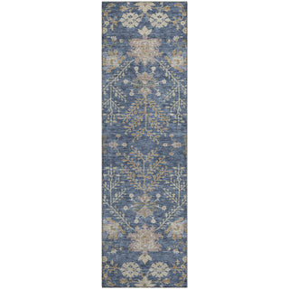 Piper Looms Mayfield Floral AMF1156 Blue Machine Washable Area Rug Runner Main Image