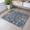 Piper Looms Mayfield Floral AMF1156 Blue Machine Washable Area Rug Scatter Lifestyle Image Feature