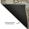 Piper Looms Mayfield Floral AMF1156 Brown Machine Washable Area Rug Backing Image
