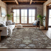 Piper Looms Mayfield Floral AMF1156 Brown Machine Washable Area Rug Lifestyle Image Feature