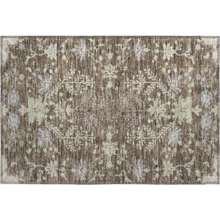 Piper Looms Mayfield Floral AMF1156 Brown Machine Washable Area Rug Scatter Main Image