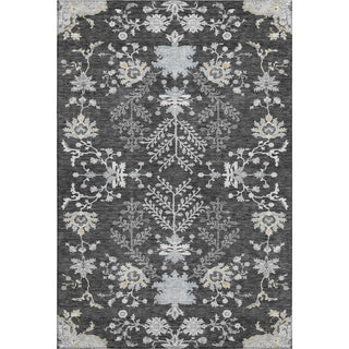 Piper Looms Mayfield Floral AMF1156 Charcoal Machine Washable Area Rug main image