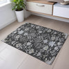 Piper Looms Mayfield Floral AMF1156 Charcoal Machine Washable Area Rug Scatter Lifestyle Image Feature