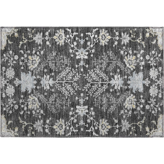 Piper Looms Mayfield Floral AMF1156 Charcoal Machine Washable Area Rug Scatter Main Image