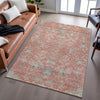 Piper Looms Mayfield Floral AMF1156 Coral Machine Washable Area Rug Lifestyle Image Feature