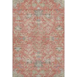 Piper Looms Mayfield Floral AMF1156 Coral Machine Washable Area Rug main image