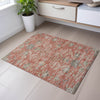 Piper Looms Mayfield Floral AMF1156 Coral Machine Washable Area Rug Scatter Lifestyle Image Feature