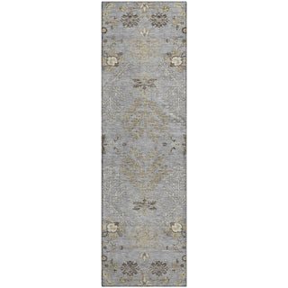 Piper Looms Mayfield Floral AMF1156 Gray Machine Washable Area Rug Runner Main Image