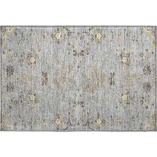 Piper Looms Mayfield Floral AMF1156 Gray Machine Washable Area Rug Scatter Main Image