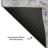 Piper Looms Mayfield Floral AMF1156 Lavender Machine Washable Area Rug Backing Image