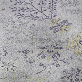 Piper Looms Mayfield Floral AMF1156 Lavender Machine Washable Area Rug Swatch Image
