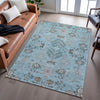 Piper Looms Mayfield Floral AMF1156 Sky Machine Washable Area Rug Lifestyle Image Feature
