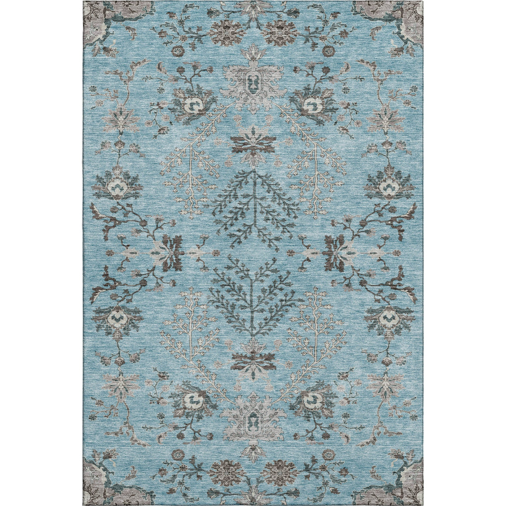 Piper Looms Mayfield Floral AMF1156 Sky Machine Washable Area Rug main image