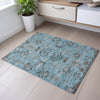 Piper Looms Mayfield Floral AMF1156 Sky Machine Washable Area Rug Scatter Lifestyle Image Feature