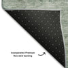 Piper Looms Mayfield Abstract AMF1157 Seafoam Machine Washable Area Rug Backing Image