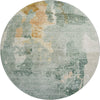 Piper Looms Mayfield Abstract AMF1157 Seafoam Machine Washable Area Rug Round Main Image