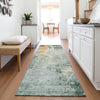 Piper Looms Mayfield Abstract AMF1157 Seafoam Machine Washable Area Rug Runner Lifestyle Image Feature