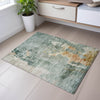 Piper Looms Mayfield Abstract AMF1157 Seafoam Machine Washable Area Rug Scatter Lifestyle Image Feature