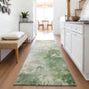 Piper Looms Mayfield Abstract AMF1158 Aloe Machine Washable Area Rug Runner Lifestyle Image Feature